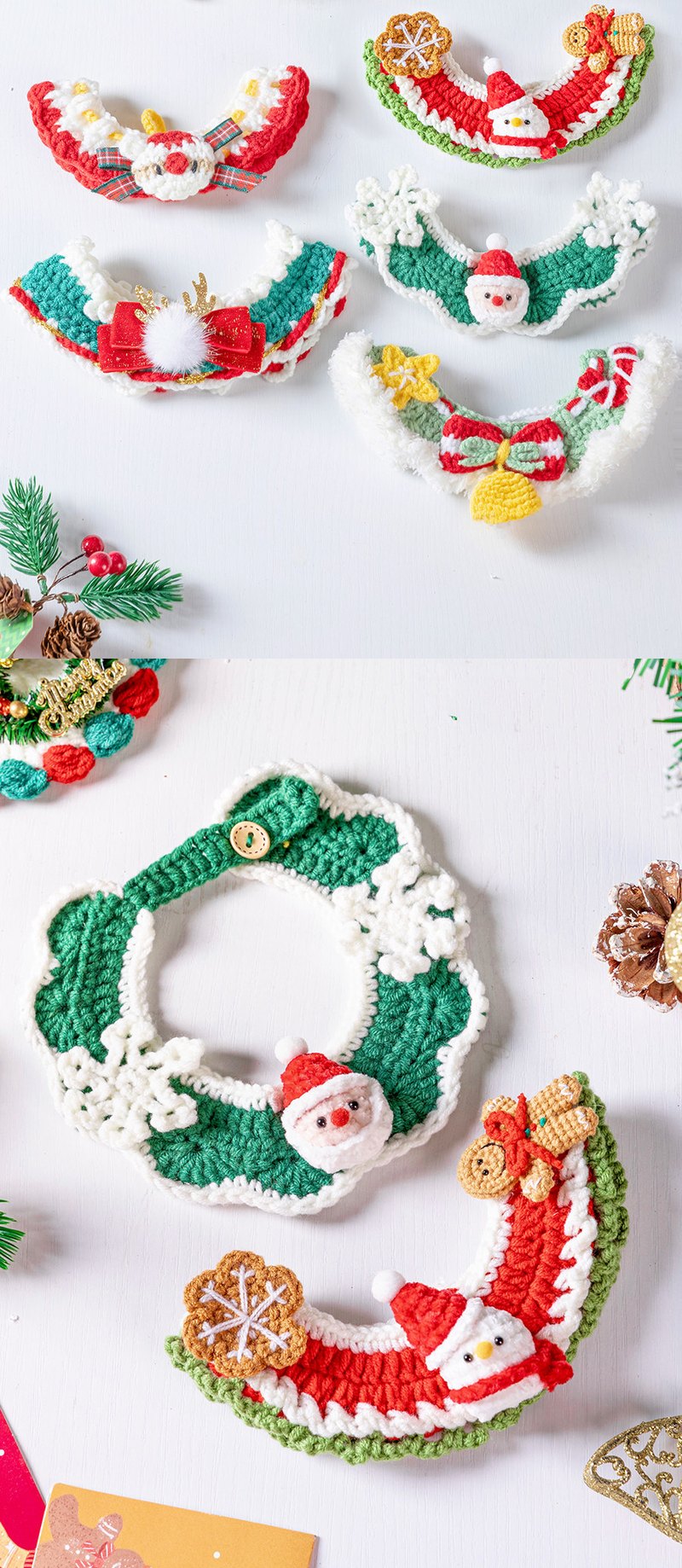 STAYPAW Holiday Knitted Pet Scarf and Bib Collar for Dogs and Cats - Detail 3