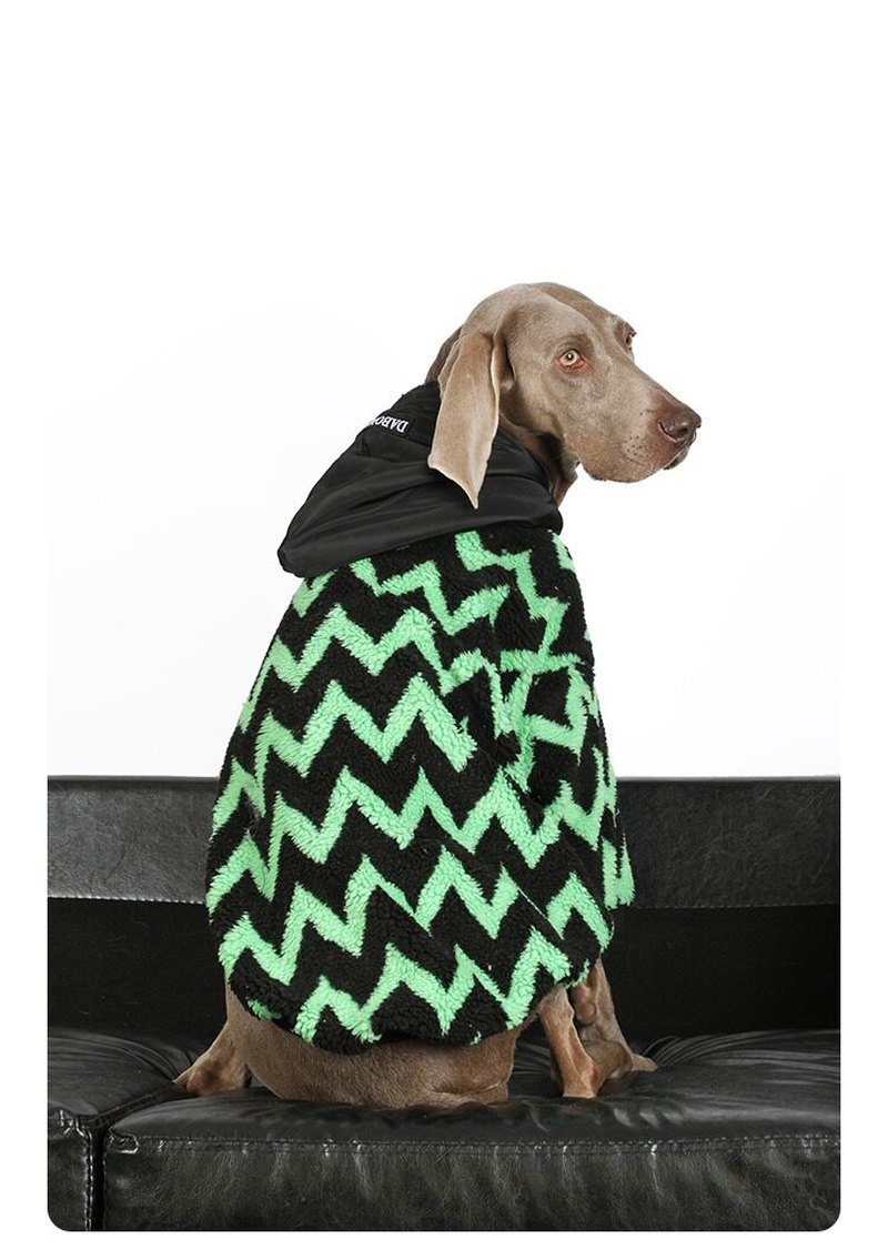 STAYPAW Thermal Sherpa Fleece Dog Coat Warm Winter Jacket with Elbow Guard - Detail 7