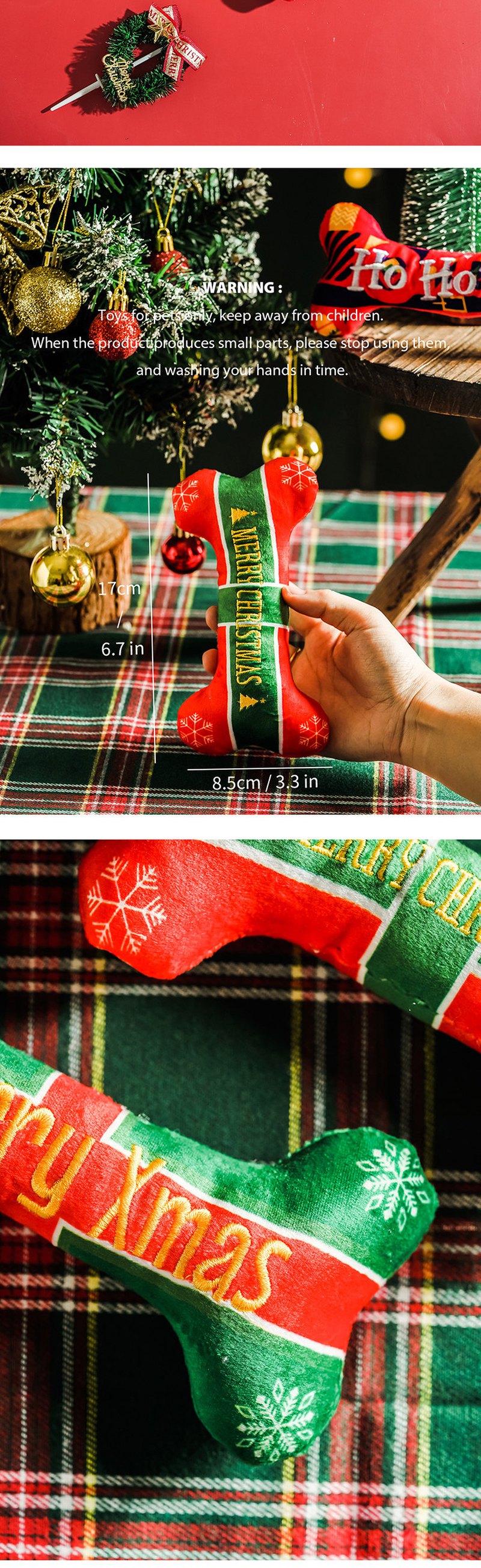 STAYPAW Squeaky Latex & Plush Dog Toys, Boredom Relief Chew Toys for Small Dogs - Detail 6