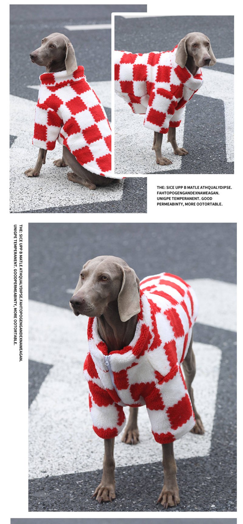 STAYPAW Winter Sherpa Padded Dog Coat Festive Warm Fleece Jacket for Dogs - Detail 5