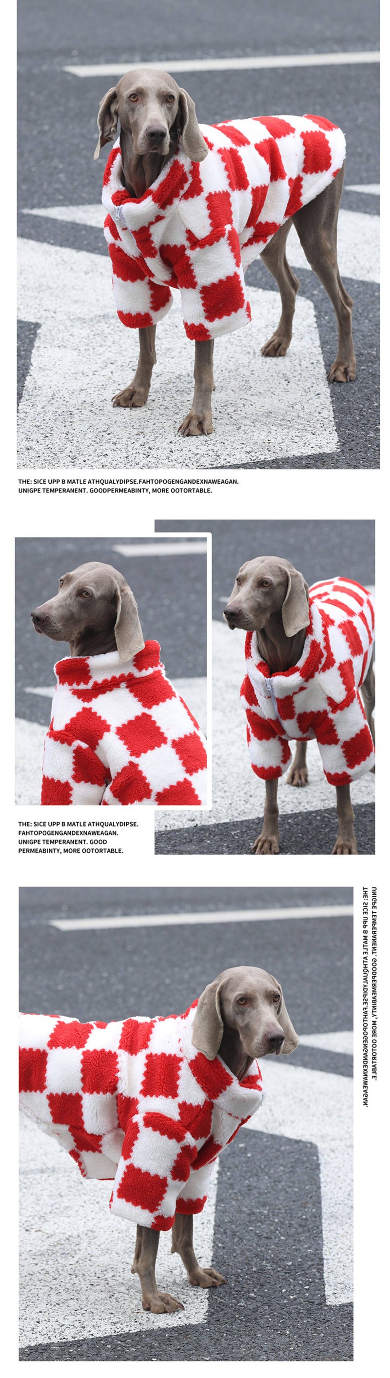 STAYPAW Winter Sherpa Padded Dog Coat Festive Warm Fleece Jacket for Dogs - Detail 6