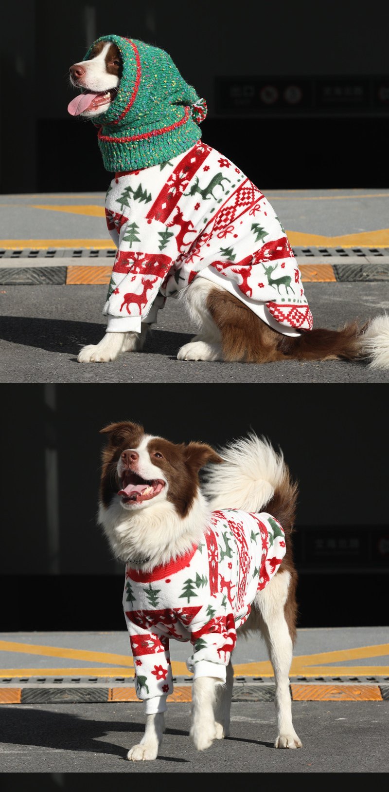 STAYPAW Winter Flannel Dog Pajamas Warm Fleece Loungewear for Small to Large Dogs - Detail 3