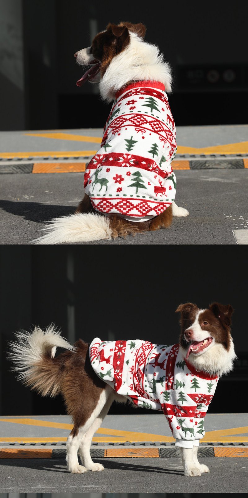 STAYPAW Winter Flannel Dog Pajamas Warm Fleece Loungewear for Small to Large Dogs - Detail 5