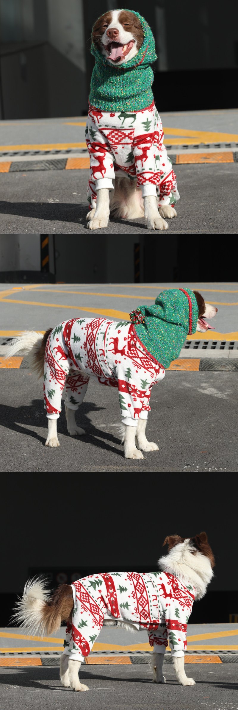 STAYPAW Winter Flannel Dog Pajamas Warm Fleece Loungewear for Small to Large Dogs - Detail 8