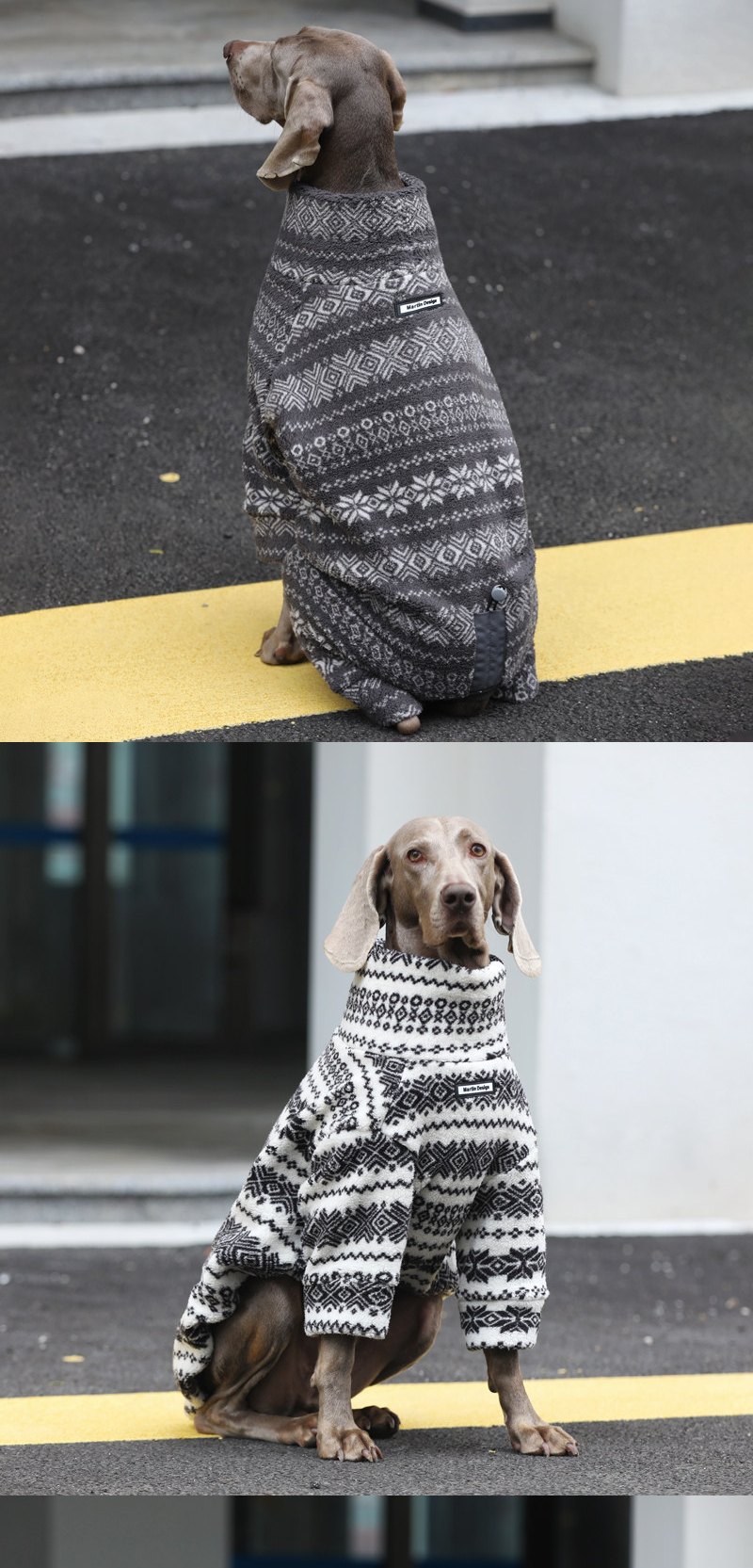 STAYPAW Large Dog Winter Thermal Fleece Bodysuit Warm Cold Weather Coat - Detail 2