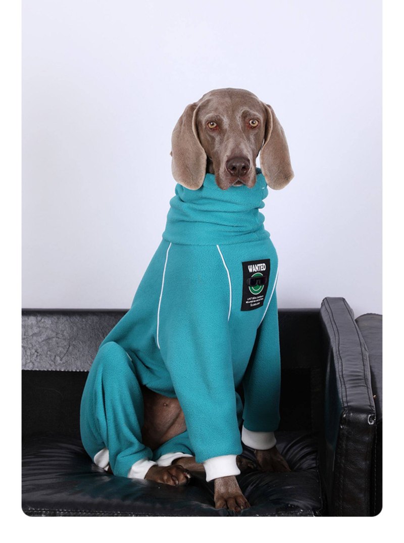 STAYPAW Thermal Fleece Full-Body Dog Coat Winter Warm Four-Legged Pajamas - Detail 6