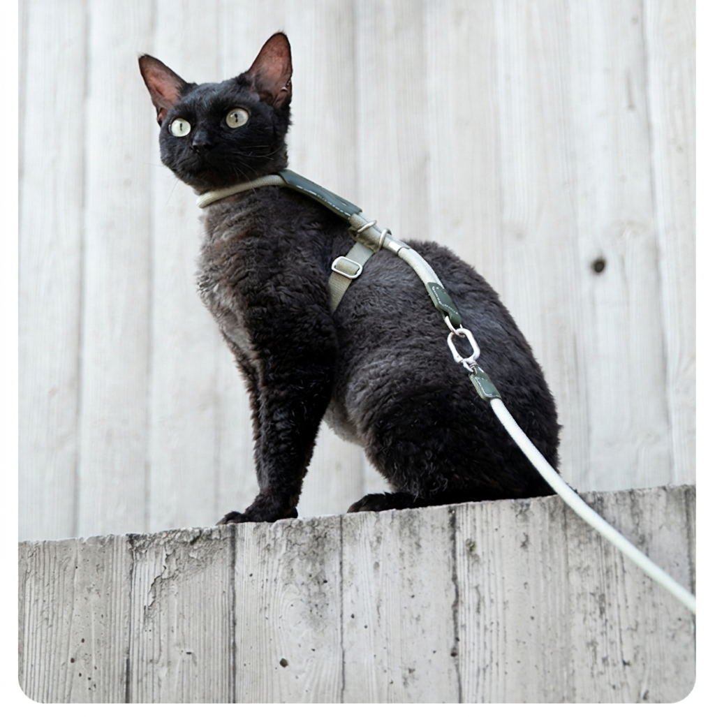 STAYPAW x HiDREAM Escape-Proof Cat Harness and Leash Set, Ultra-Lightweight Adjustable I-Shaped Vest - Detail 14