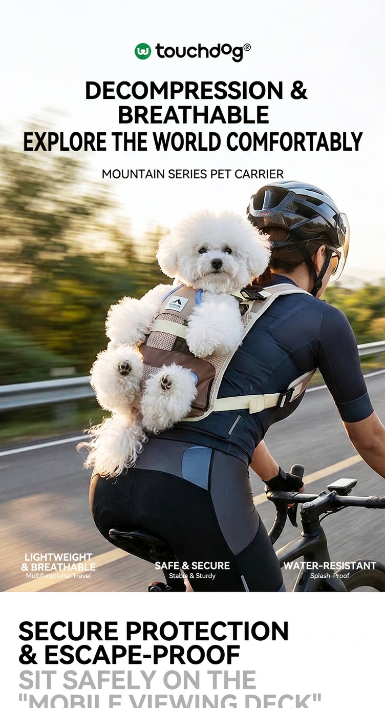 STAYPAW Outdoor Trail Pet Front Carrier Backpack for Small Dogs and Cats - Detail 1