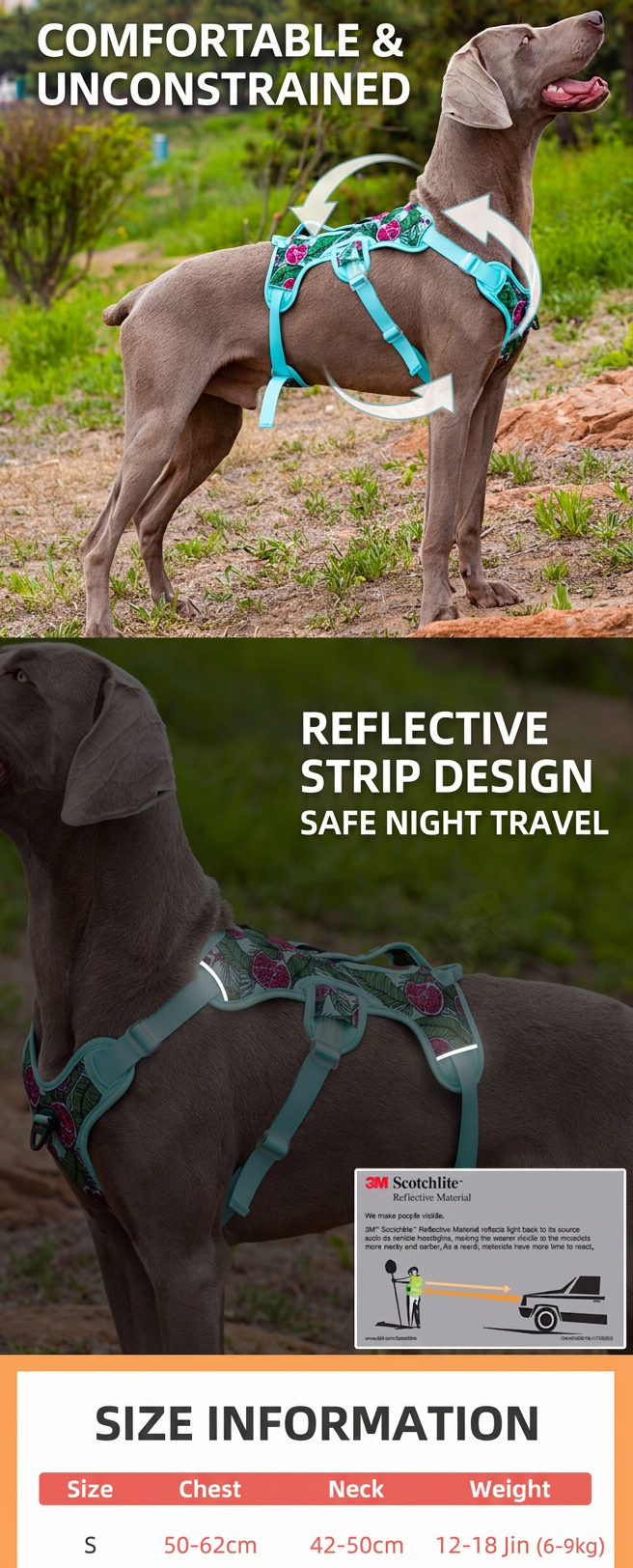 STAYPAW No-Pull Dog Harness Vest with Control Handle for Medium Large Dogs - Detail 3