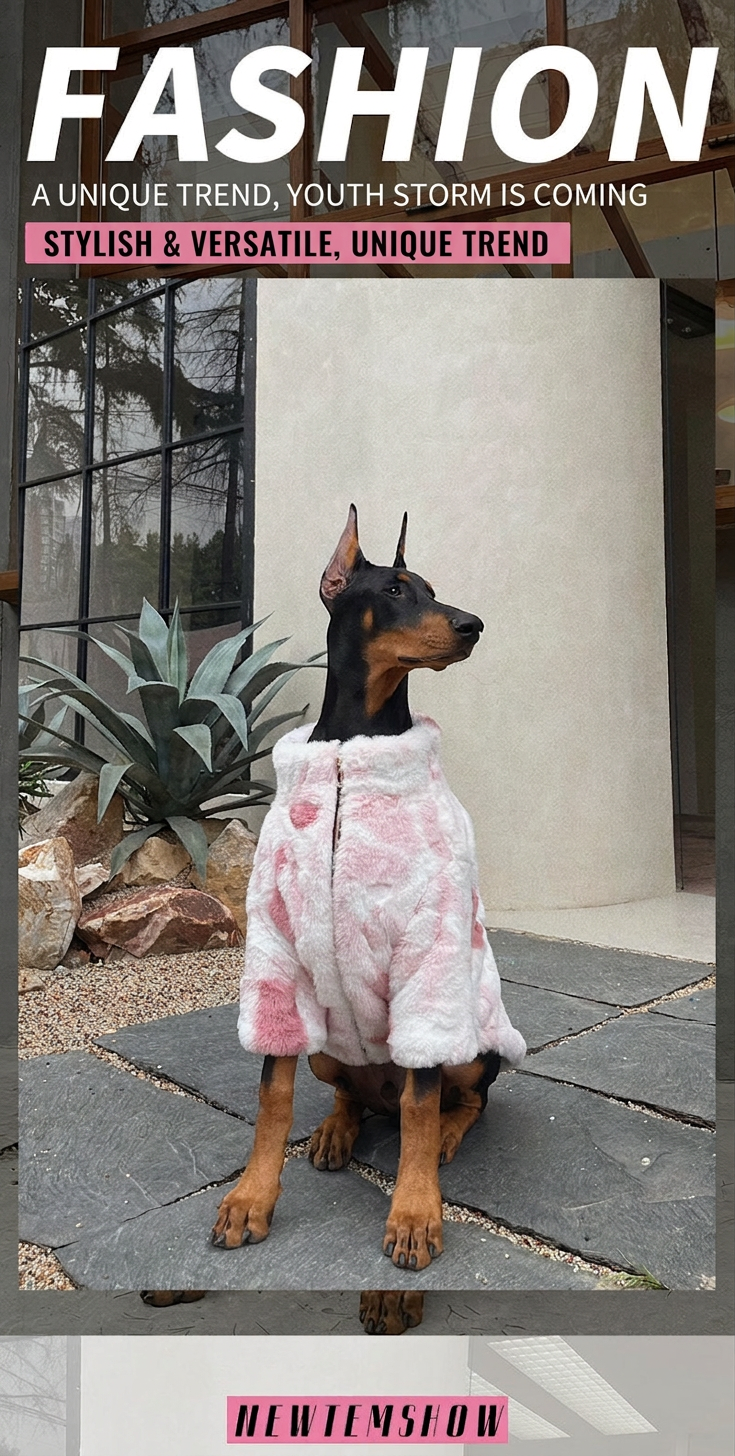STAYPAW Large Dog Winter Warm Coat, Thickened Padded Jacket for Golden Retrievers - Detail 1