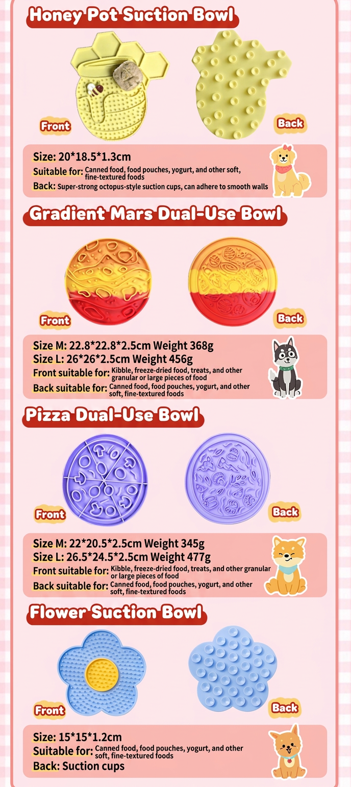STAYPAW Silicone Lick Mat & Slow Feeder Bowl for Dog & Cat Anxiety Relief - Detail 2