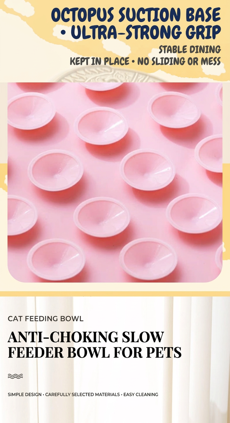 STAYPAW Silicone Lick Mat & Slow Feeder Bowl for Dog & Cat Anxiety Relief - Detail 5