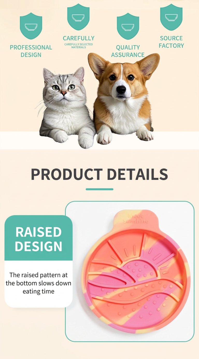 STAYPAW Silicone Lick Mat & Slow Feeder Bowl for Dog & Cat Anxiety Relief - Detail 18
