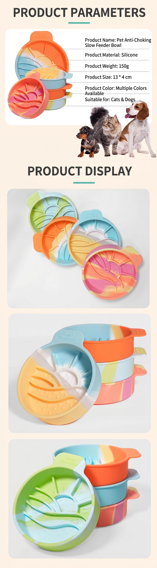 STAYPAW Silicone Lick Mat & Slow Feeder Bowl for Dog & Cat Anxiety Relief - Detail 20