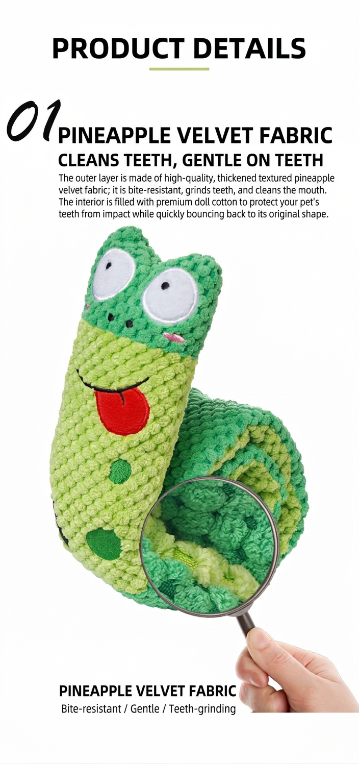 STAYPAW Interactive Squeaky Snuffle Dog Toy Roll-Up Treat Dispensing Puzzle - Detail 4