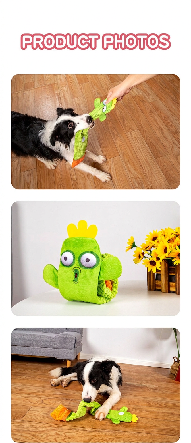 STAYPAW Interactive Squeaky Snuffle Dog Toy Roll-Up Treat Dispensing Puzzle - Detail 13