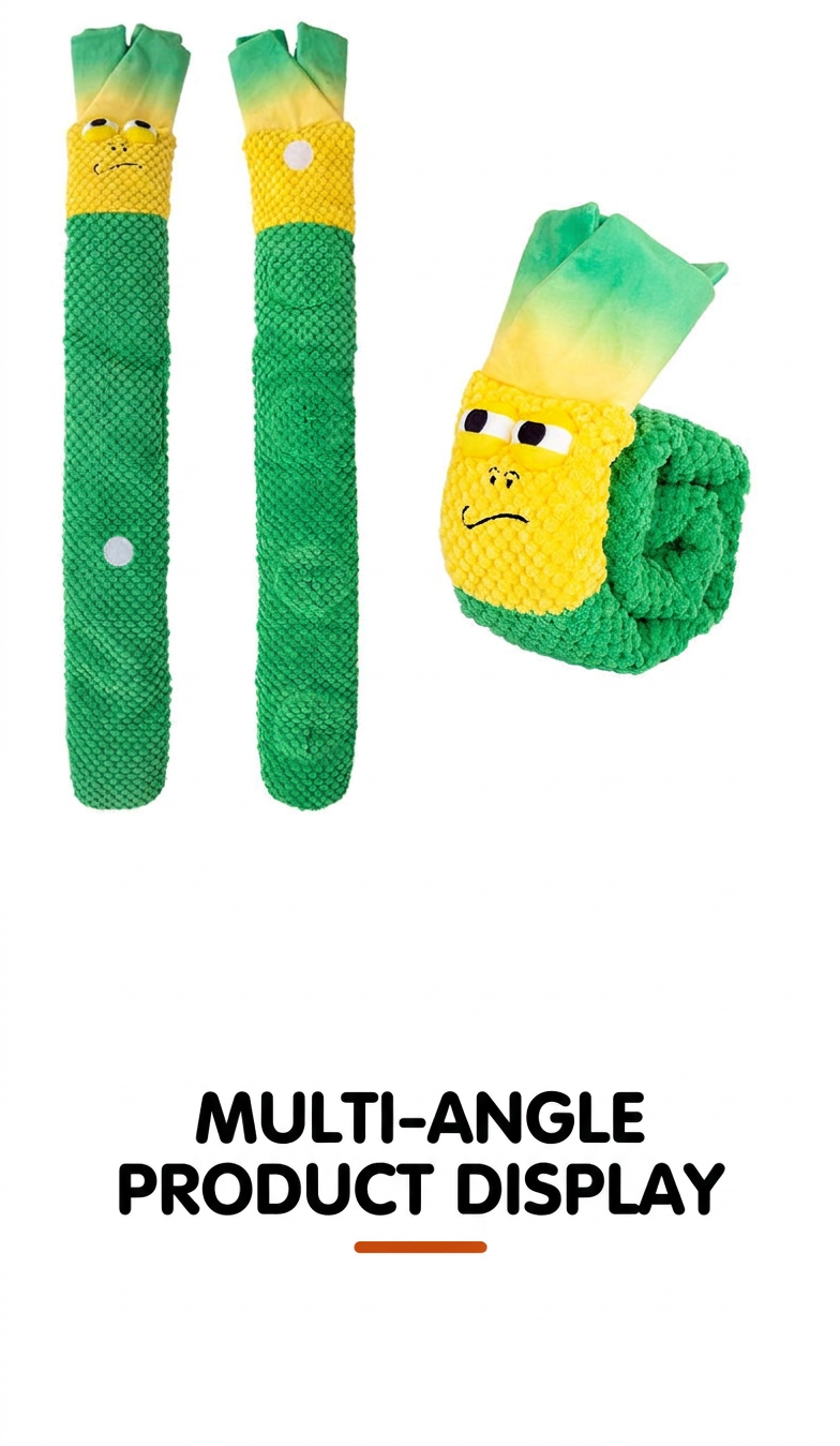STAYPAW Interactive Squeaky Snuffle Dog Toy Roll-Up Treat Dispensing Puzzle - Detail 16