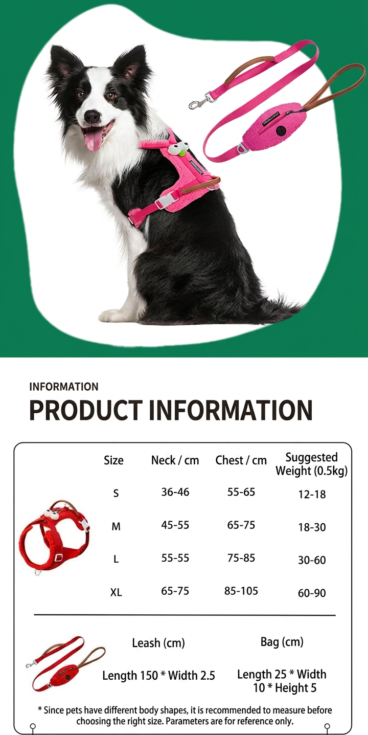 STAYPAW No-Pull Dog Harness and Leash Set Adjustable Padded Outdoor Vest - Detail 3