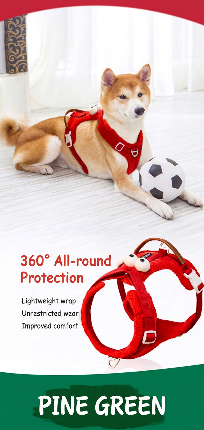 STAYPAW No-Pull Dog Harness and Leash Set Adjustable Padded Outdoor Vest - Detail 5