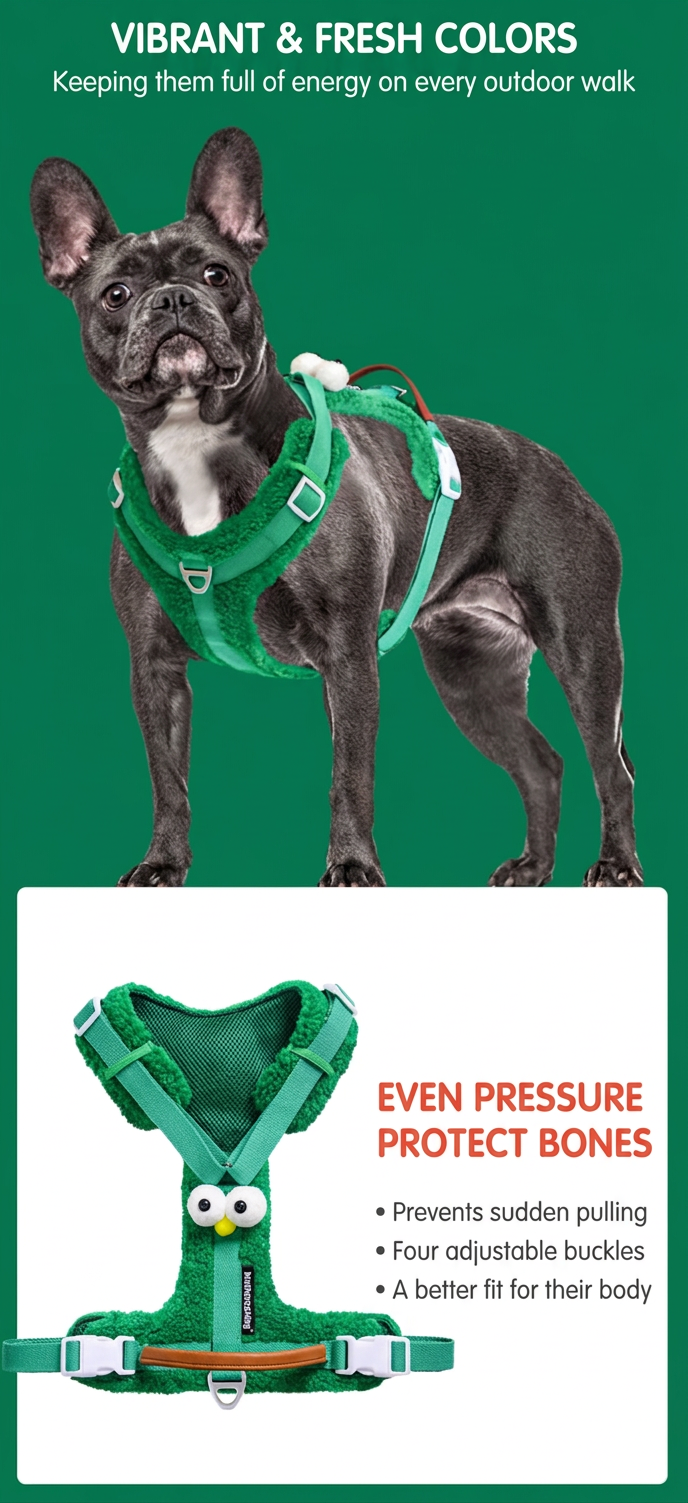 STAYPAW No-Pull Dog Harness and Leash Set Adjustable Padded Outdoor Vest - Detail 6