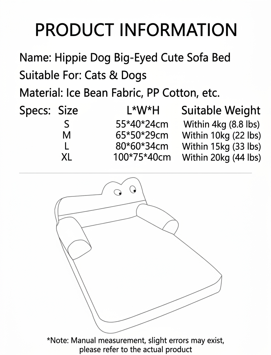 STAYPAW All-Season Orthopedic Pet Sofa Bed, Breathable Cooling Dog Lounge - Detail 7