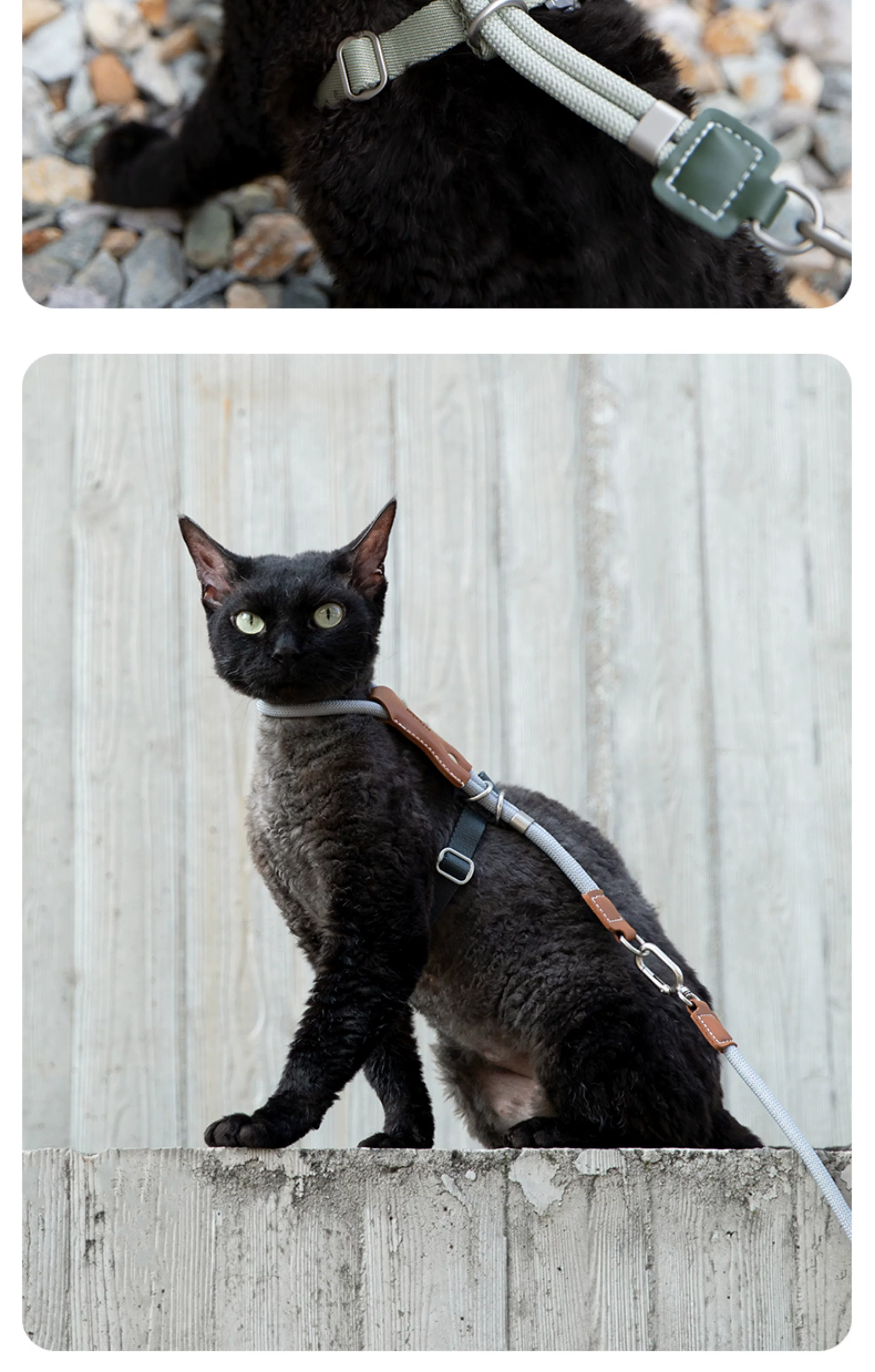 STAYPAW x HiDREAM Escape-Proof Cat Harness and Leash Set, Ultra-Lightweight Adjustable I-Shaped Vest - Detail 16