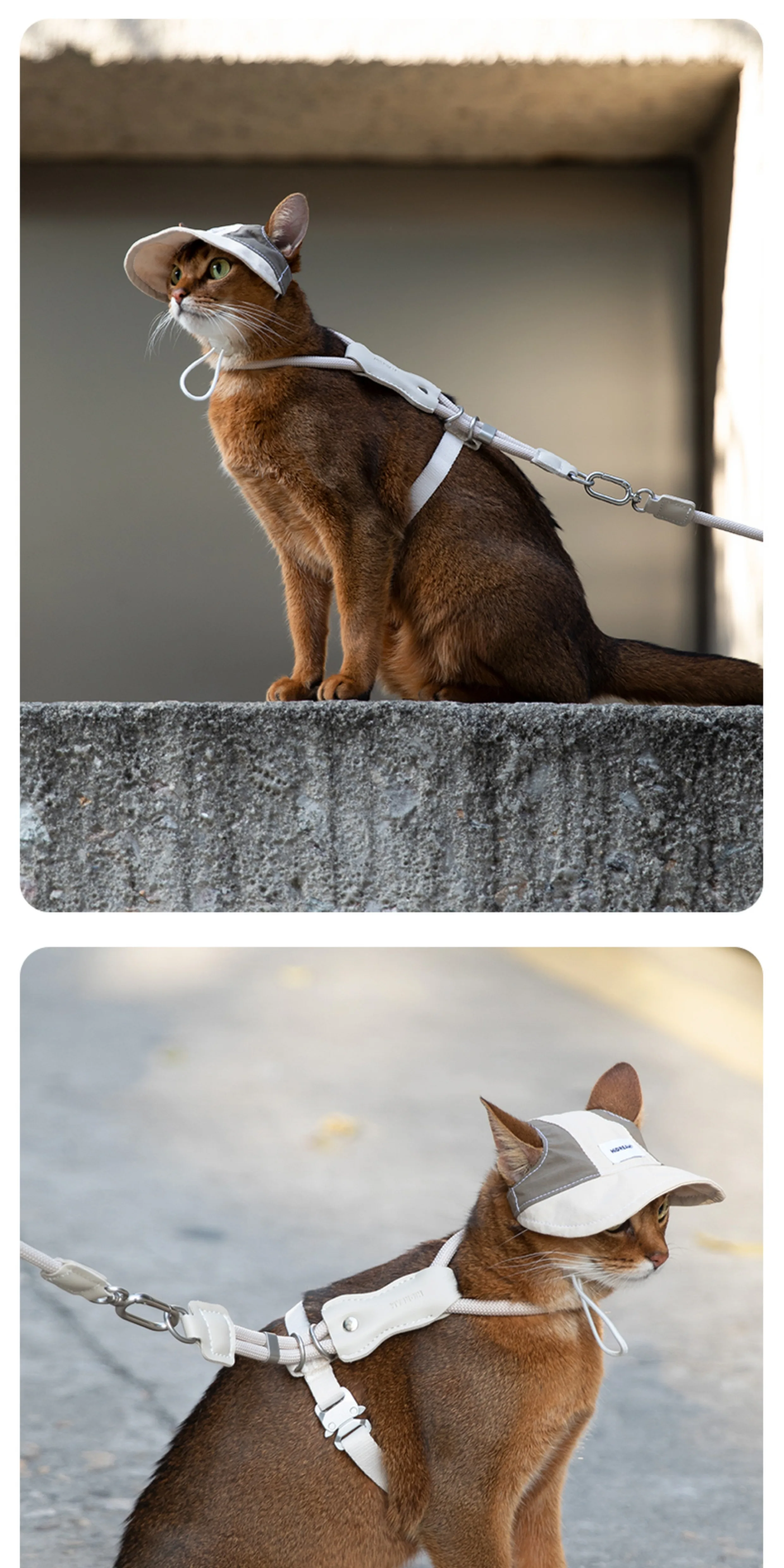 STAYPAW x HiDREAM Escape-Proof Cat Harness and Leash Set, Ultra-Lightweight Adjustable I-Shaped Vest - Detail 19