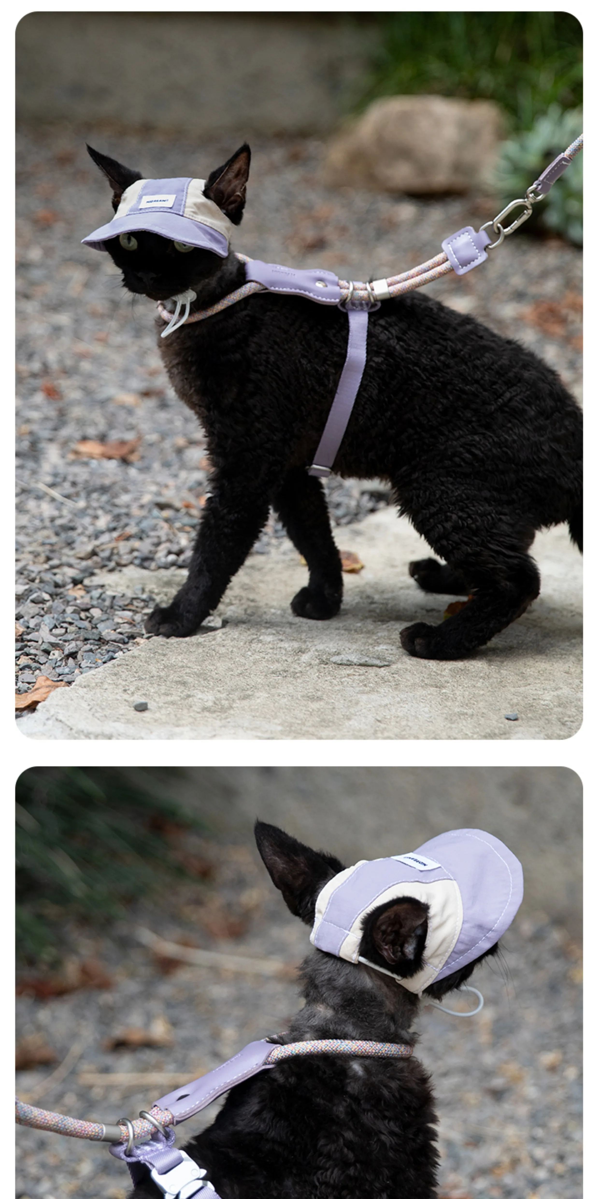 STAYPAW x HiDREAM Escape-Proof Cat Harness and Leash Set, Ultra-Lightweight Adjustable I-Shaped Vest - Detail 21